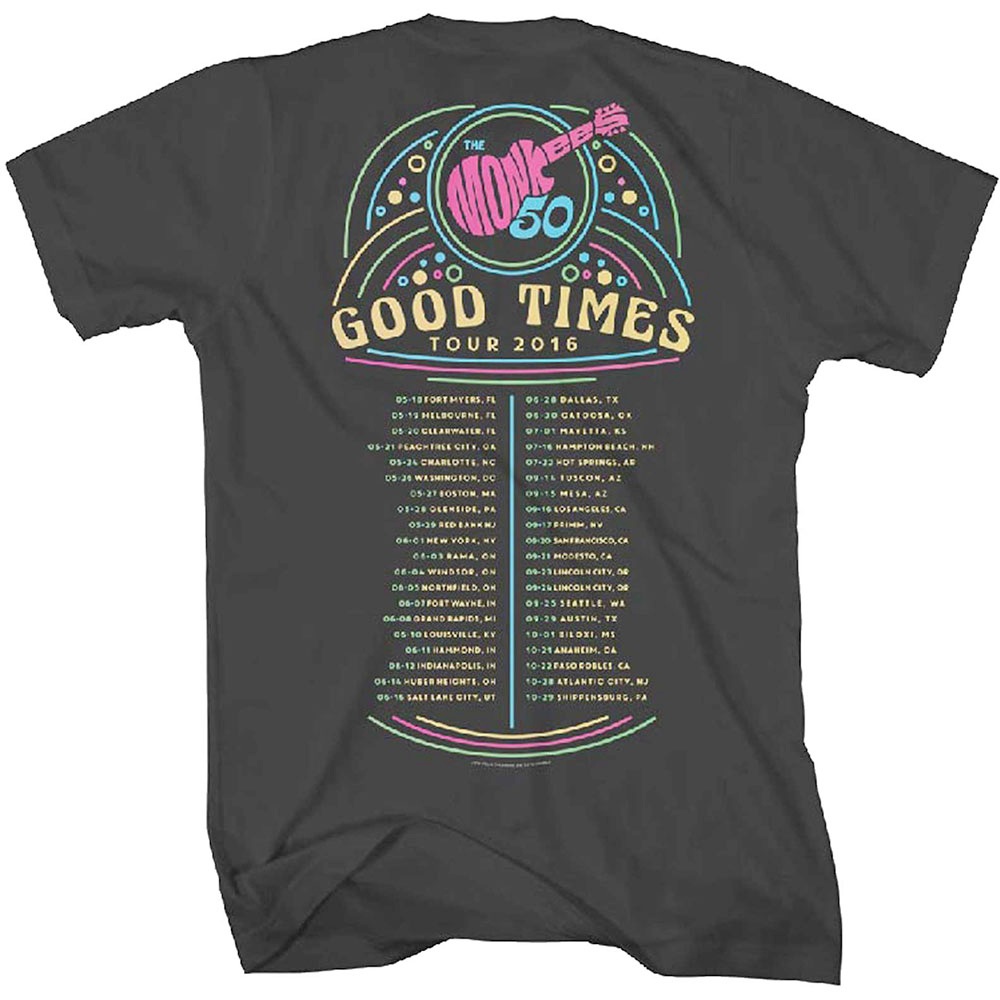 The Monkees - Guitar Discography Mens Tshirt - Black